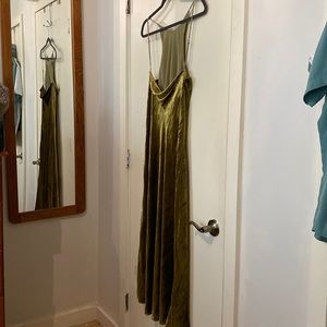 Jcrew crush velvet gown